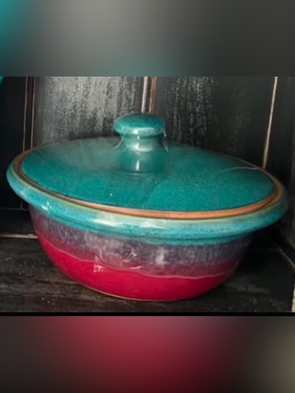 Hutton house studio pottery casserole vintage 1980’s